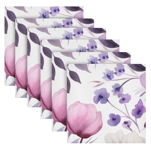 Servilletas de Tela Multicolor 20x20 pulg Pack 6 miniatura 2