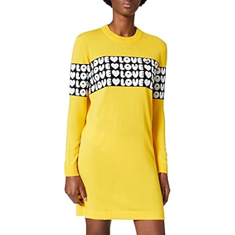 Love Moschino Yellow Long Sleeve Dress Cover