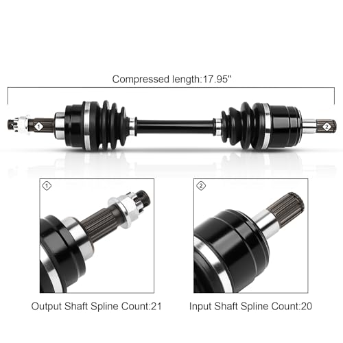 Image of Front Left Right CV Axles set For 2000 2001 2002 2003 2004 2005 Honda Rancher 350 42250-HN5-671 42350-HN5-671 2pcs