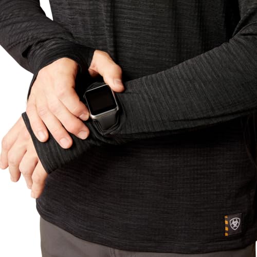 Ariat Men's Rebar Gridwork Hoodie, Black, Medium4