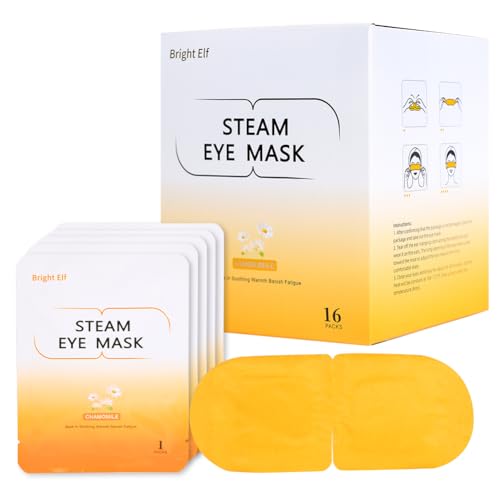 16 pacotes de máscara a vapor, compressa quente para olhos secos, máscaras de olhos aquecidas, prese