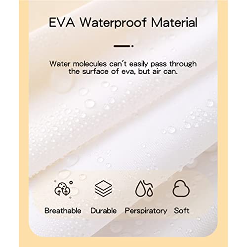Rain Ponchos for Adults Men Women (2-5 Pack), Reusable EVA Clear Poncho Rain Coats Waterproof Jackets with Hood2