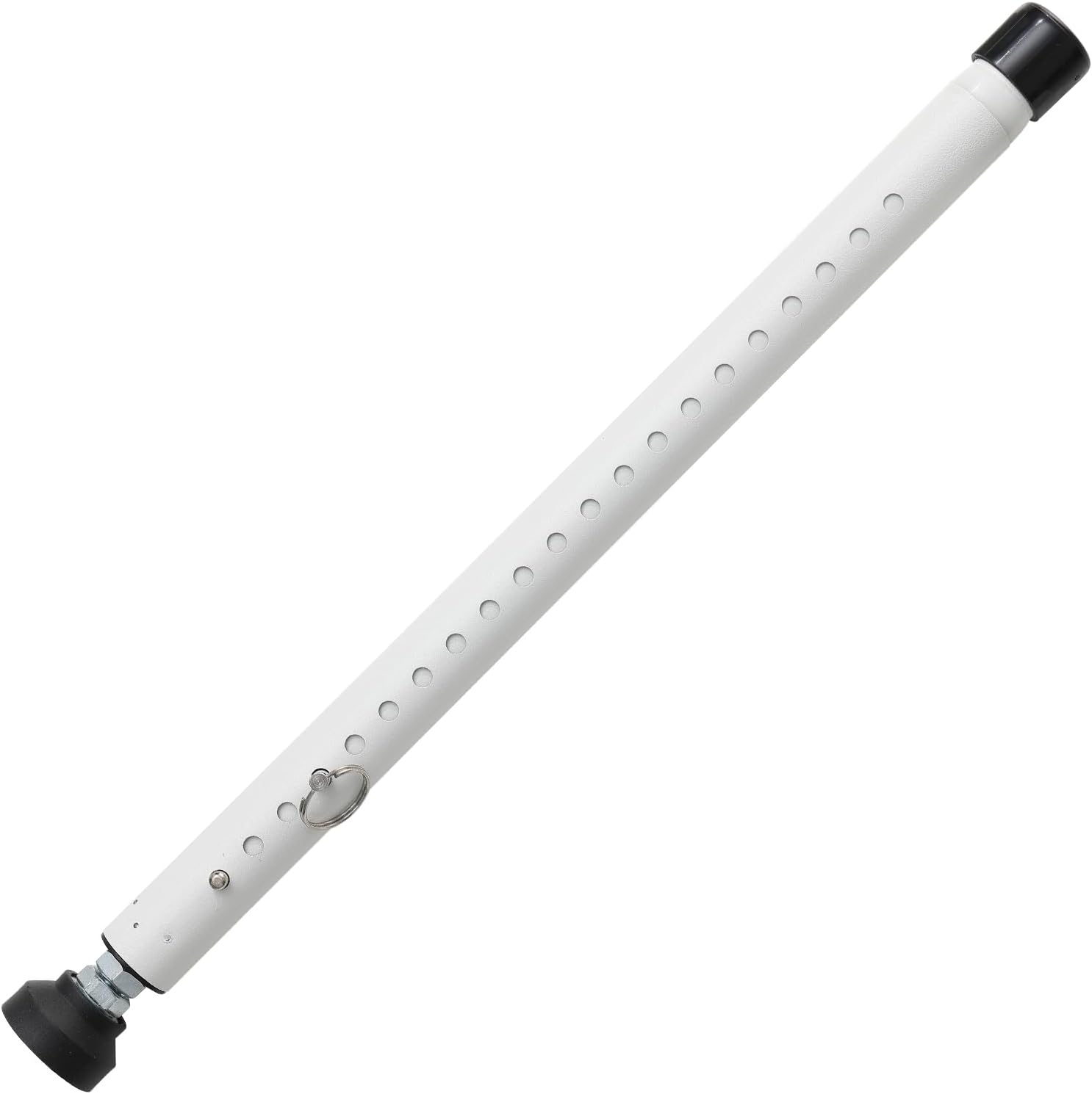 2pcs Sliding Door Security Bar, Adjustable Window Security Locks with Rubber Tips 17-50inch, Patio Door Security Lock Black for Home Apartment, White