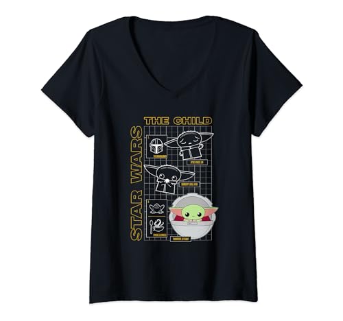 T-shirt Star Wars The Child Col V Idéal pour les Sorties Geek et Canapé