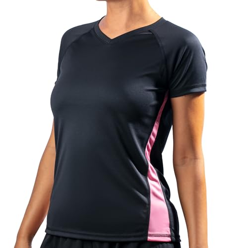 Kanu Surf Women's Cb Swim Tee, Black, Medium