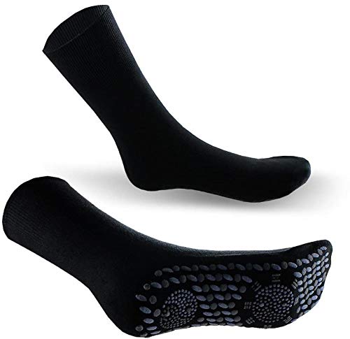 Self Heating Magnetic Microfibre Tourmaline Health Socks Cold Feet Problem Solution One Size Fit All up to a Maximum Size 9