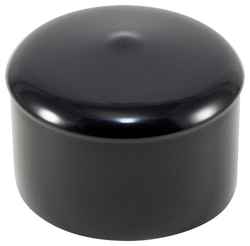 Image of Caplugs VCF-750-16 VCF Series, Black Vinyl Caps with Flanges, Protective Closures, Thread Protectors, Dust and Moisture Seals, Masking, Color Coding, 0.750 inch W x 1.000 inch L, Pack of 40 (99390306)