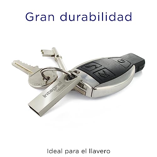 Image of Integral 16GB USB Memory 2.0 Flash Drive Arc with metal casing for keyring, a stylish and elegant solution to transfer and back-up your files