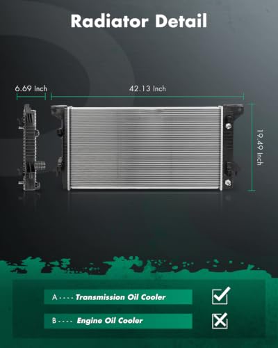 Image of SCITOO 13229 Aluminum Radiator compatible with Ford for Lincoln