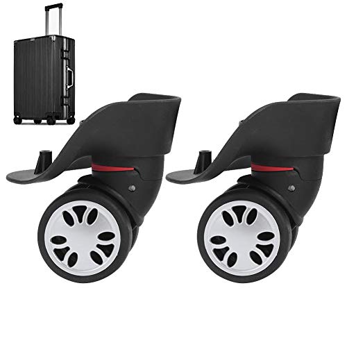 Roda de bagagem bastante resistente ao desgaste, roda universal, preta ecologicamente correta para m