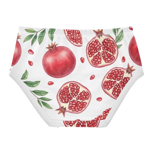 Animals Toddler Underwear Floral 2t Cotton Girl Panties Cute Watercolor Pomegranate Fruits Undies Kids Briefs2