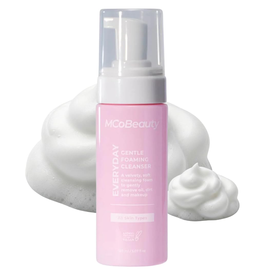 Everyday Gentle Foaming Cleanser - Lightweight Face Wash with Soothing Botanicals - Removes Makeup, Dirt and Impurities - Vegan, Cruelty Free Skin Care