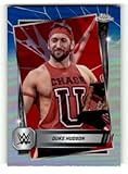 2025 Topps Chrome WWE Red Blue Refractor #112 Duke Hudson NXT Wrestling Trading Card
