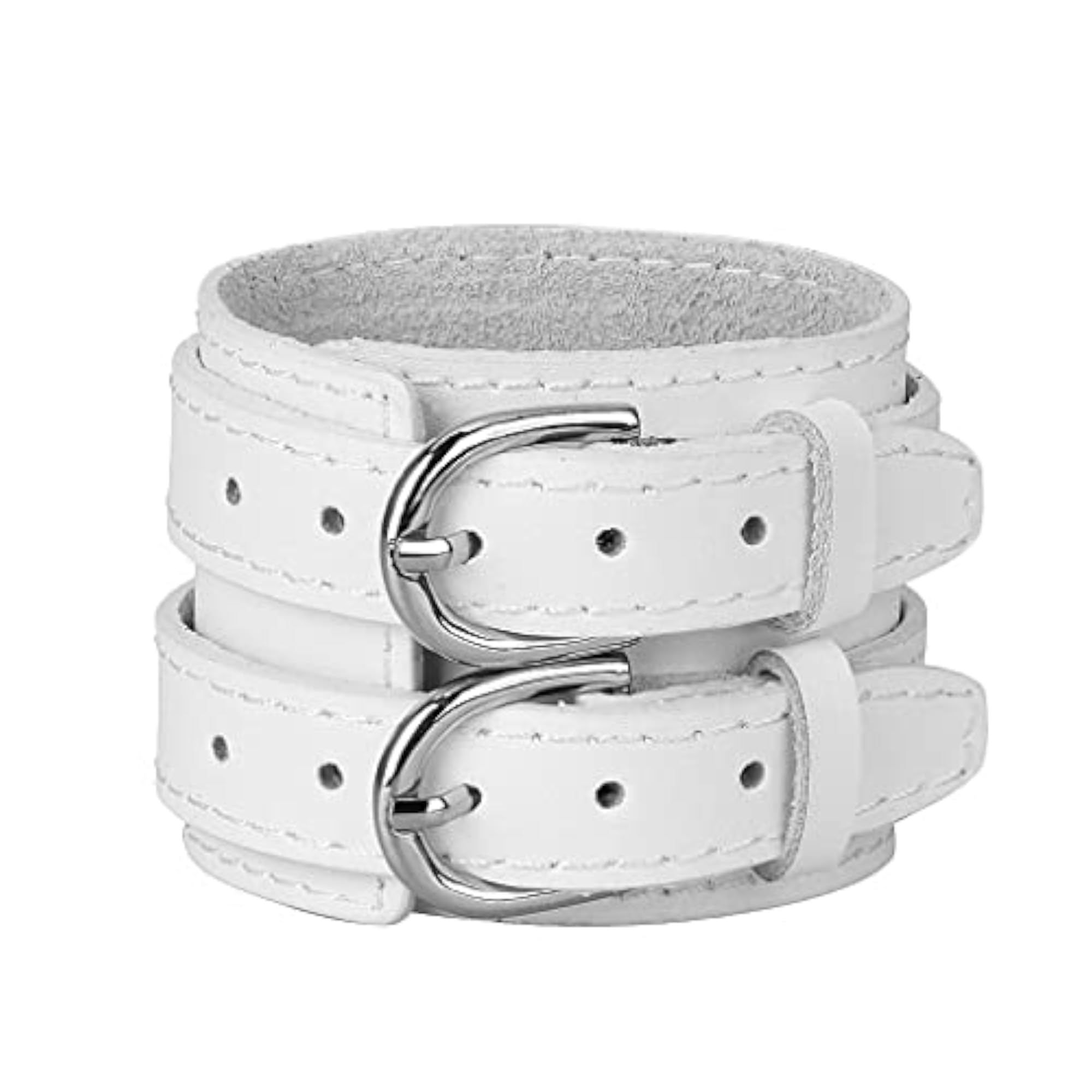 Multi-Color Double Tour PU Leather Wide Cuff Bracelet