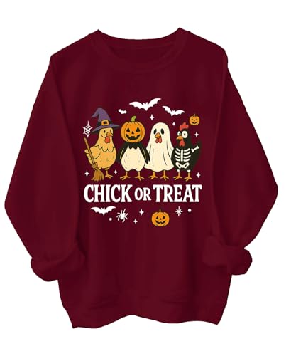 Chick Or Treat Sweatshirt Chick Or Treat Halloween Sweatshirt