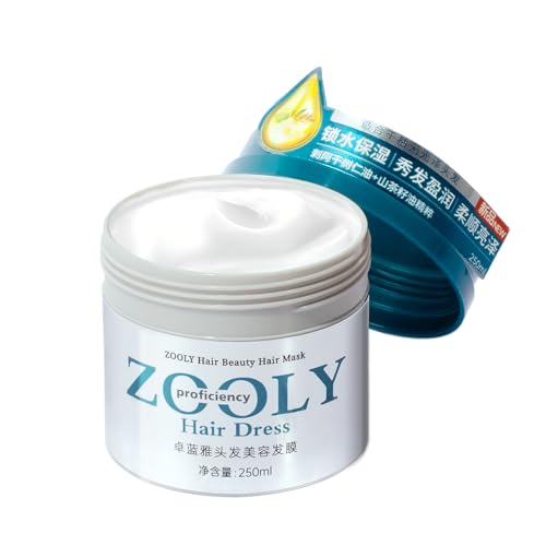 ZOOLY Beauty Liquid Hair Mask Deep Conditioning Treatment for Dry Dull Hair, Hydrating &amp; Repairing Hair Care with Argan Oil, Camellia Oil &amp; Niacinamide, Nourish &amp; Smooth Frizzy Hair, 8.45 Fl Oz