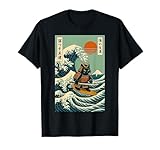 Photo Gallery gatto samurai surf onda giapponese giappone maglietta Photo Gallery gatto samurai surf onda giapponese giappone maglietta