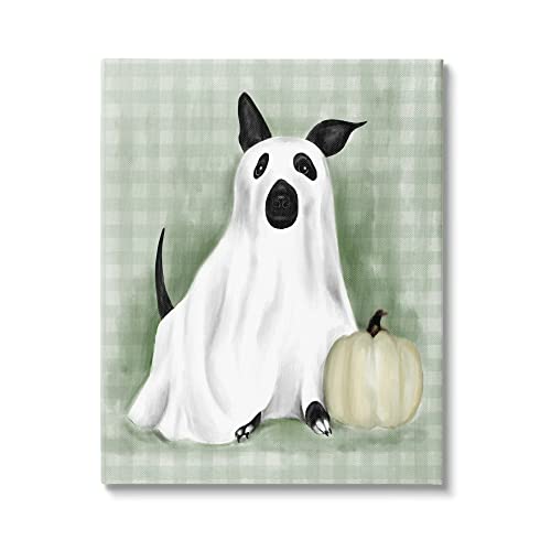 Cuadro en lienzo para pared Stupell Industries diseño perro Halloween