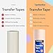 TapeManBlue Paper Transfer Tape for Vinyl, 12