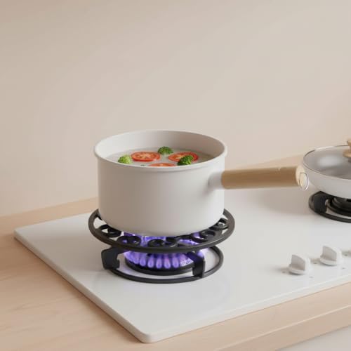 Image of Supvox Cast Iron Wok Ring Non Slip Gas Stove Rack Universal Pan Support Stand for Cooktop Range