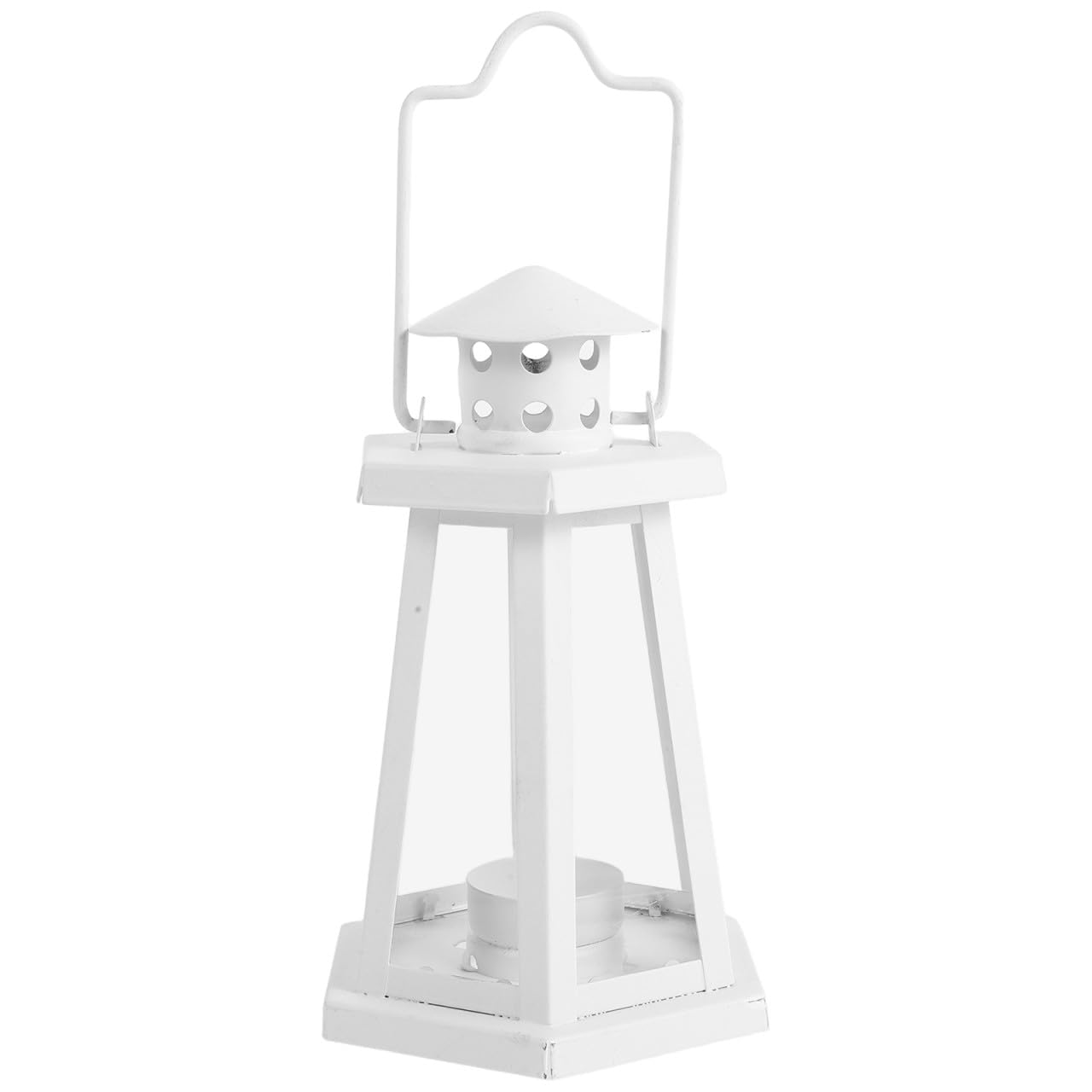 Lanterne à Bougie en Fer Blanc, Style Vintage, pour Mariage et Maison