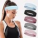 Mabor 5 Stück Atmungsaktive Haarband Damen Sport Stirnband Damen rutschfeste Stirnbänder Elastische Schweißband Strin für Yoga Laufen Fitness Make-up