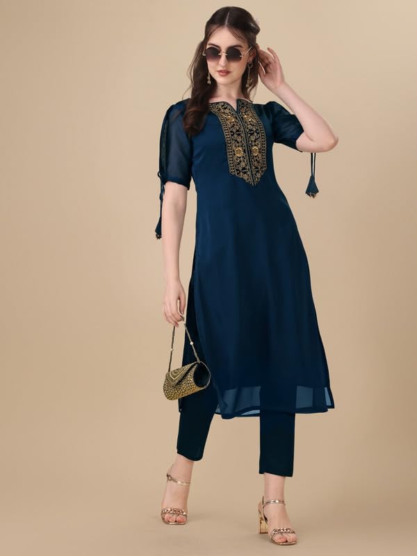 Image of Embroidery Silk Kurti