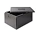 Thermo Future Box 80 L Lunchbox Thermobox Kühlbox Trasporto e Contenitore Termico con Coperchio Polipropilene espanso, Nero