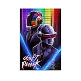 LITTPU Daft Punk Poster, Kunst, bunter Musikdruck, Retro, 