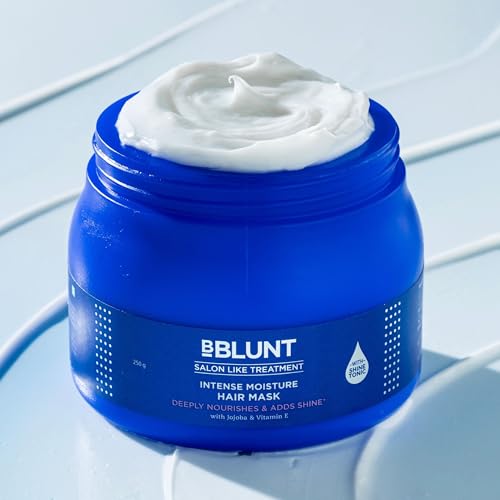 Image of BBLUNT Intense Moisture Hair Mask with Jojoba Oil & Vitamin E for Nourished & Shiny Hair - 250 g