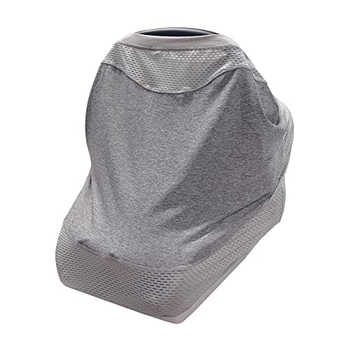 Image of Boppy 4 and More Multi-use Cover, Pearl, Quick-Dry UPF 50+ Knit and Breathable Mesh, Versatile for Car Seat Canopy, Nursing Cover, Infant Strollers, Shopping Carts, Highchairs and More