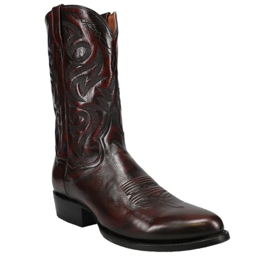 Dan Post Boots Mens Milwaukee Round Toe Western Cowboy Boots Casual Mid Calf - Brown2