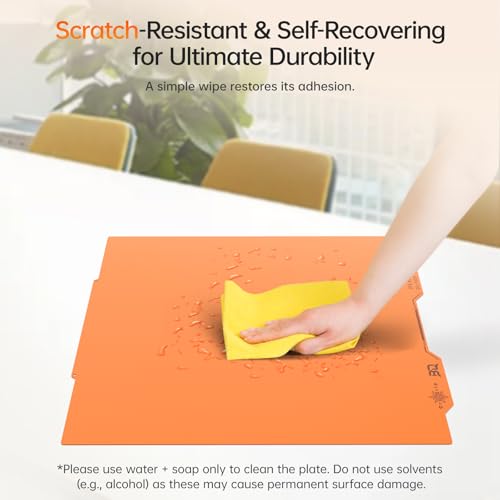 Image of BIQU Cryogrip Pro Frostbite Matte Orange Cold Build Plate for Prusa XL 3D Printer 365x380.75MM Double-Sided Upgrade Room Temperature Print Removable Surface Platform