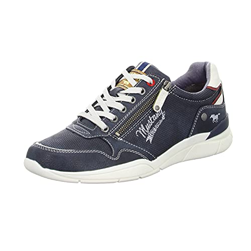 Mustang 4138-306-820, Sneakers Basses Homme, Bleu (Navy 820), 42 EU