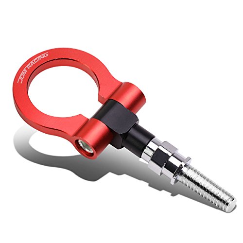 DNA Motoring THK-ZTL-9039-RD Aluminum Front/Rear Tow Hooks (M18 x 2.5)