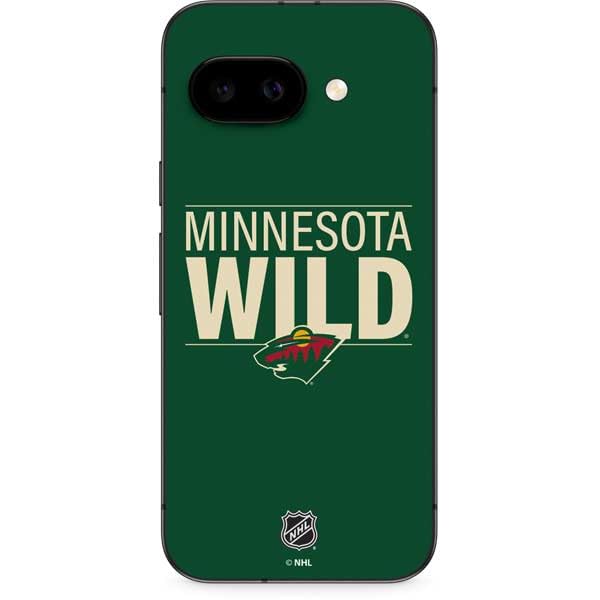 Skinit Decal Phone Skin Compatible with Google Pixel 9a - Officially Licensed NHL Minnesota Wild Lineup Design