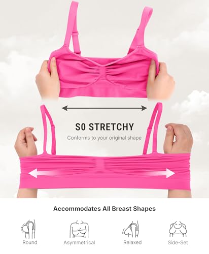 Image of FeelinGirl Bralettes for Women with Support Comfortable Bras No Underwire Seamless Everyday Bras