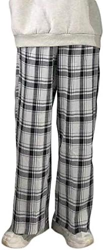 Amazon Ksila ワイドパンツ レディース チェック柄 ロングパンツ ゆったり ズボン カジュアル おしゃれ チェックパンツ ハイウェスト 着痩せ ボトムス 通学 ロングパンツ 通販