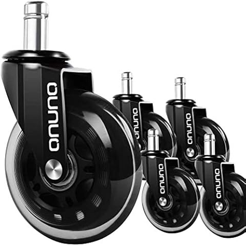 OUNUO Office Chair Wheels for Hard Floors Cover