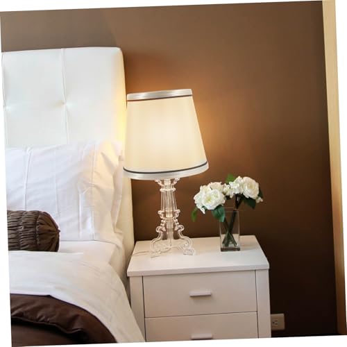 HYTROVE 布製ランプシェード テーブルスタンド用 簡単交換 おしゃれな照明カバー ベッドサイドやリビングのモダンインテリア装飾