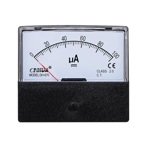 Microampèremètre analogique DH-670 de finition supérieure pour tableau électrique DC