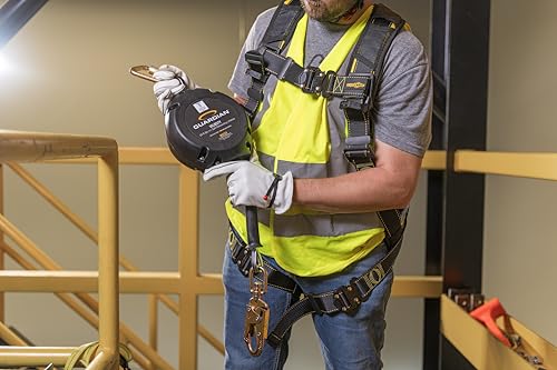 Image of Guardian 42002 Velocity Class 1 Cable Self-Retracting Lifeline (SRL) with Carabiner | 30 ft | Class 1 | ANSI and OSHA Compliant