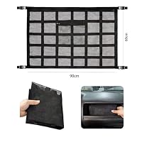 7WUNDERBAR Gepäcknetz Auto für Autodach, Aufbewahrung Decke, Camping Zubehör für Vier Dach Armlehnen, Van, SUV, 90 * 65cm (30-Stücke) – Ansicht 4