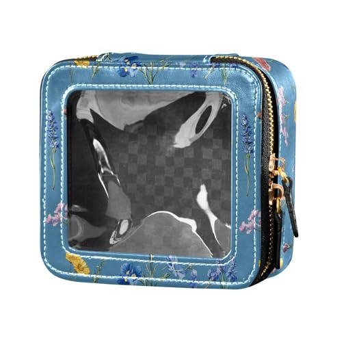 Wildflowers - Custodia per trucchi da viaggio colore: blu per articoli da toeletta e Fiori di campo Blu 1 size