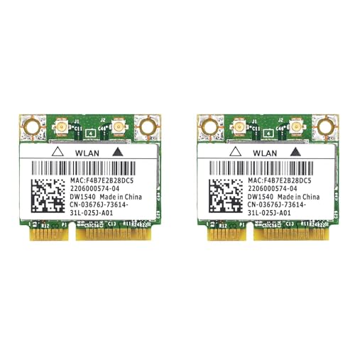 Pyugxab 2X para Broadcom Bcm943228 Dw1540 2.4G / 5G de Doble Frecuencia Mini Pcie 300Mbps 802.11A / B/G Tarjeta de Red InaláMbrica Incorporada