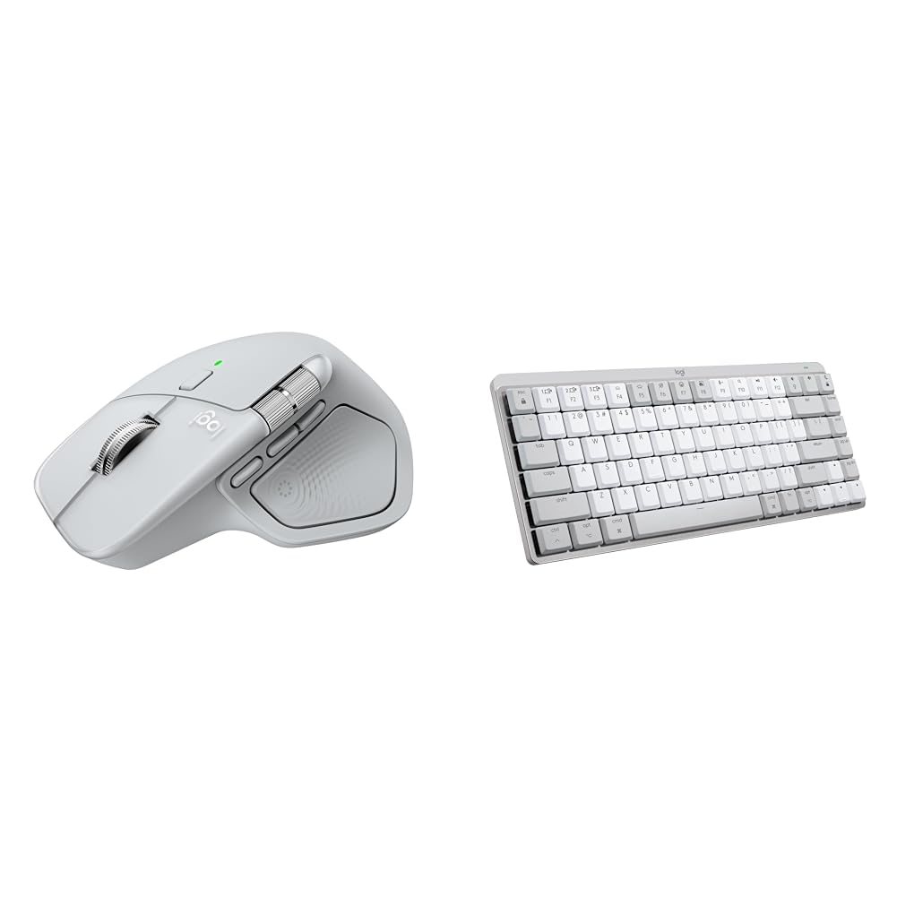 Logitech MX Master 4 for Mac, Ergo BT Mouse, Advanced Performance Haptic Feedback, USB-C Charging, Windows MX Mechanical Mini (Free Adobe),Tactile Quiet Keys, Backlit, BT, USB-C, iPad-image-30