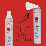 Extra Tall 99.5% Oxygen Canisters - Includes Facemask & Rebreather Mask with Tubing - 2 Pack - Image 4