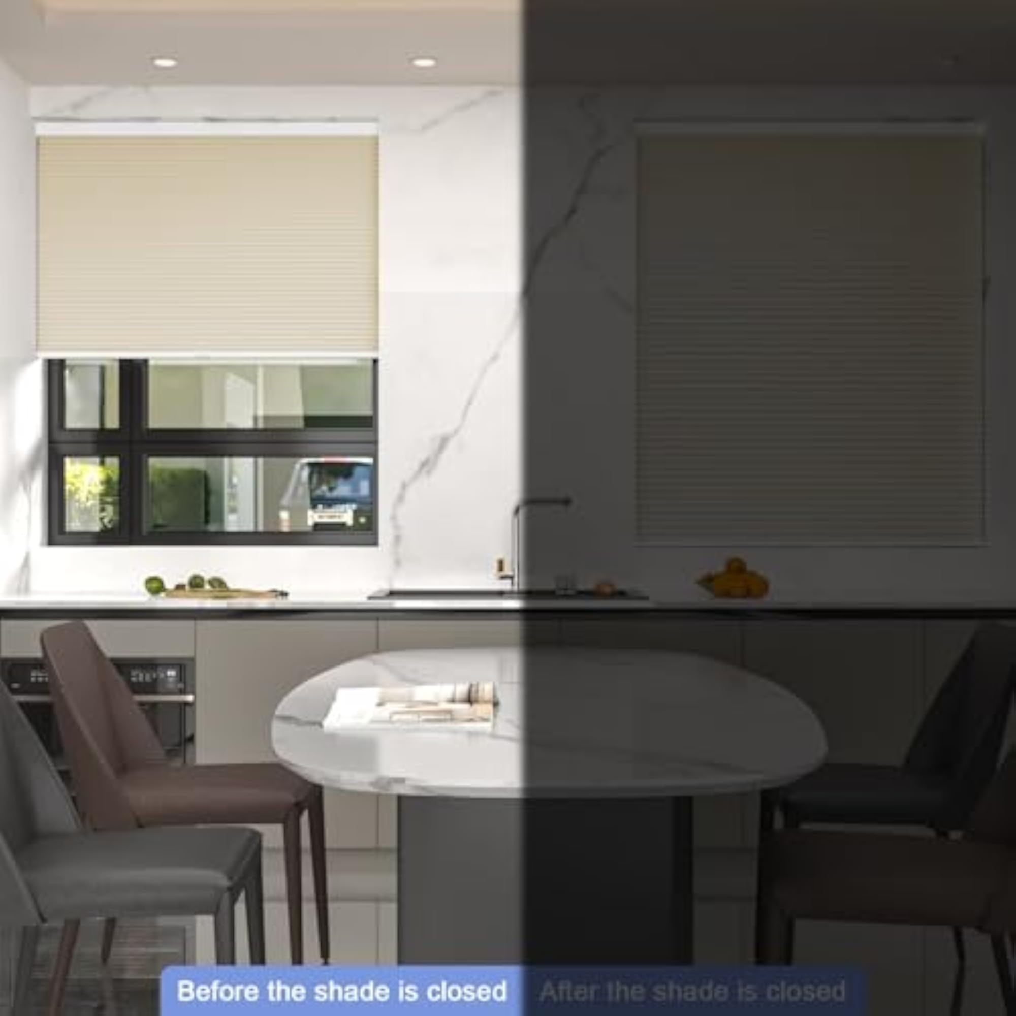 Cordless Cellular Window Shades No Tools No Drill