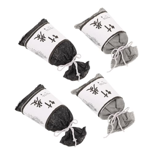 JECOMPRIS 4 Piezas Bolsa de carbón de extracción de olor aire hogar amortiguador auto purificadores Ambientador de armario para eliminar olores. bolsas purificadoras de carbón