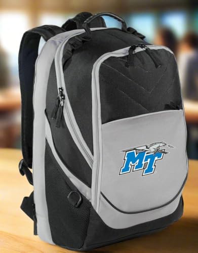 Image of Broad Bay Middle Tennessee State Backpack | Official MTSU Logo, Padded Laptop Computer Section, Premium 600 Denier Nylon Fabric,